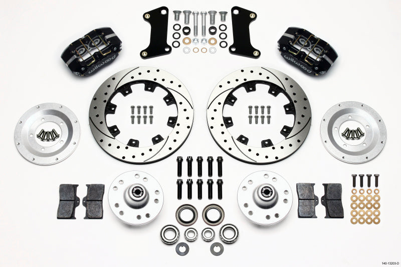Wilwood Dynapro Dust-Boot Front Kit 12.19in Drilled 67-69 Camaro 64-72 Nova Chevelle — Wilwood