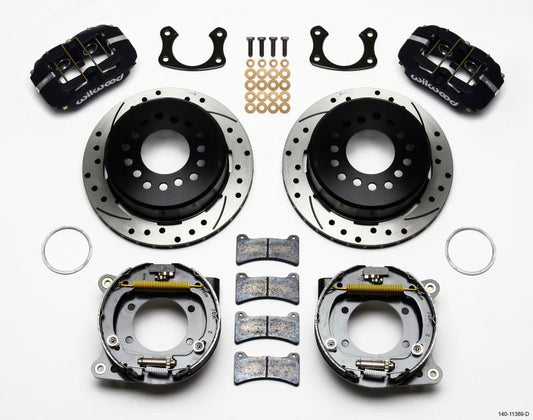 Wilwood Dynapro Low-Profile 11.00in P-Brake Kit Drilled New Big Ford 2.50in Offset — Wilwood