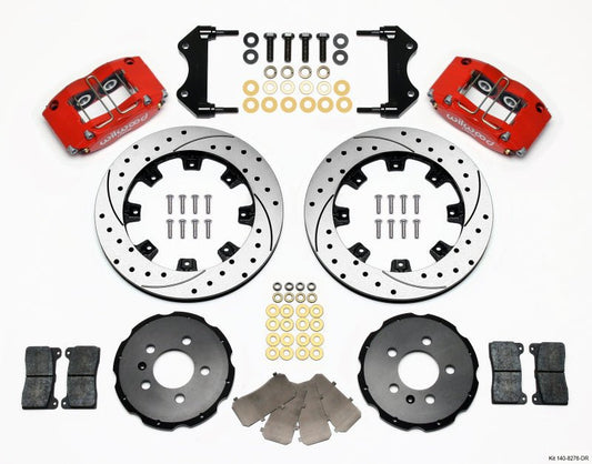 Wilwood Dynapro Radial Front Kit 12.19in Drilled Red 99-03 Jetta IV & Golf IV — Wilwood