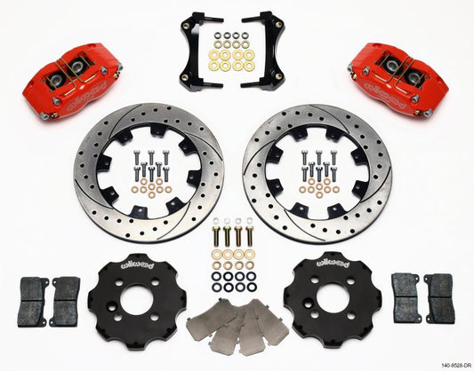 Wilwood Dynapro Radial Front Kit 12.19in Drilled Red Mini Cooper — Wilwood