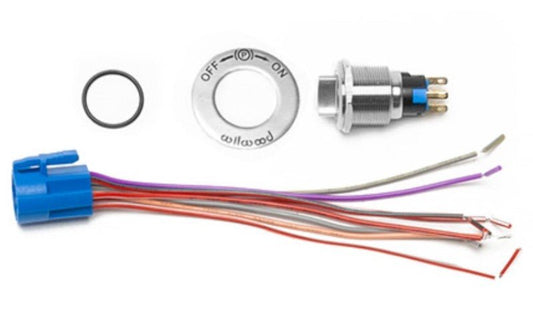 Wilwood Electronic Parking Brake Caliper Switch Kit w/ On/Off Sticker — Wilwood