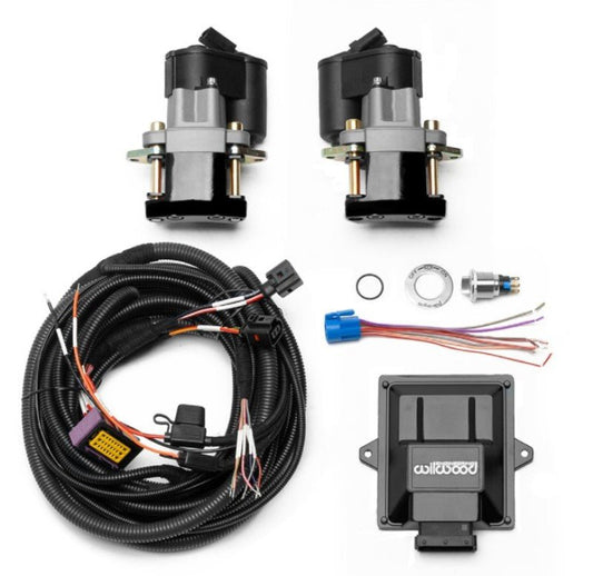 Wilwood Electronic Parking Brake Rear Retrofit Brake Kit - Black Powder Coat Caliper — Wilwood