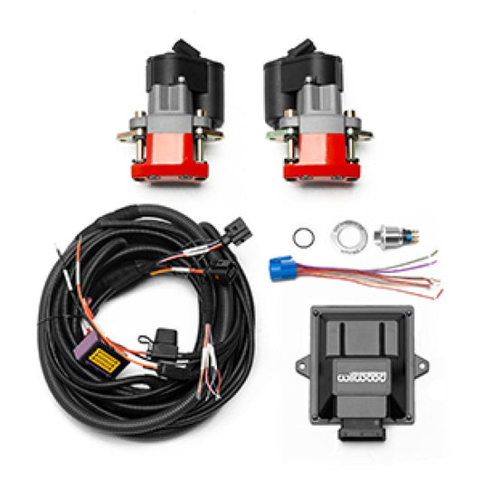 Wilwood Electronic Parking Brake Rear Retrofit Kit - 0.810in Rotor w/ Red Caliper — Wilwood
