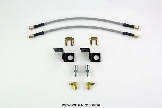 Wilwood Flexline Kit 14 inch -3 M10-1.5 IF 1/8 NPT 90 Degree — Wilwood
