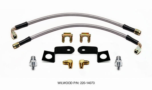 Wilwood Flexline Kit 14in. M10-1.00 90 Deg — Wilwood