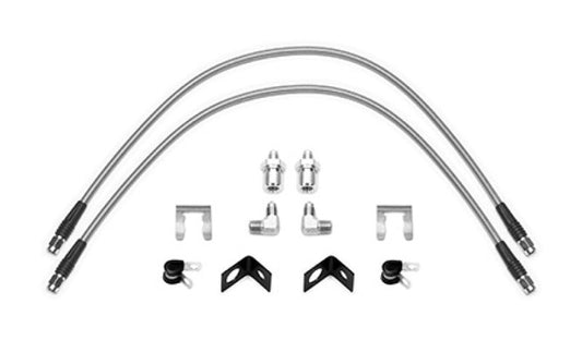 Wilwood Flexline Kit 25 inch 3/8-24 to 90 Degree — Wilwood