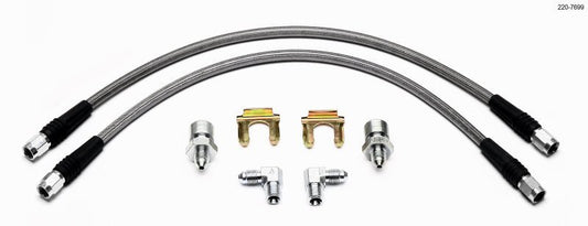 Wilwood Flexline Kit 55-57 Chevy w/ Forged Dynalite Front Caliper — Wilwood