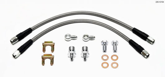Wilwood Flexline Kit D52 Caliper 14in w/ Banjo 10mm -3/8-24 Chassis — Wilwood
