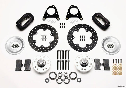 Wilwood Forged Dynalite Front Drag Kit Drilled Rotor 87-93 Mustang 84-86 SVO 5 Lug — Wilwood