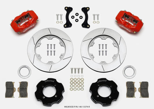 Wilwood Forged Dynalite Front Hat Kit 11.00in GT Rotor Red 95-05 Miata — Wilwood
