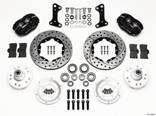 Wilwood Forged Dynalite Front Kit 11.00in Drilled 67-69 Camaro 64-72 Nova Chevelle — Wilwood
