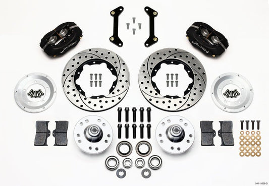 Wilwood Forged Dynalite Front Kit 11.00in Drilled 79-87 GM G Body — Wilwood