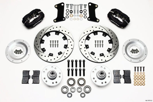 Wilwood Forged Dynalite Front Kit 12.19in Drilled 67-69 Camaro 64-72 Nova Chevelle — Wilwood