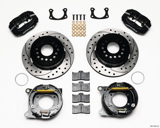 Wilwood Forged Dynalite P/S Park Brake Kit Drilled BOP Axle 2.75in Bearing 2.75 Offset — Wilwood
