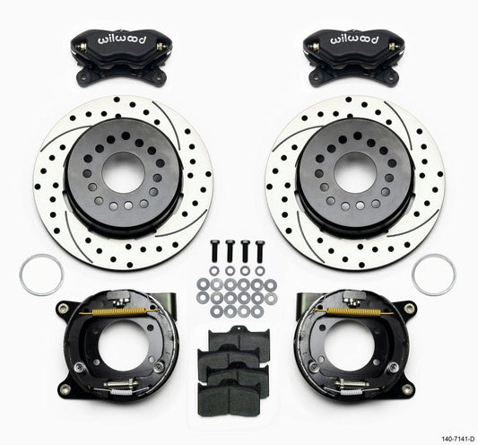 Wilwood Forged Dynalite P/S Park Brake Kit Drilled Chevy 12 Bolt w/ C-Clips — Wilwood