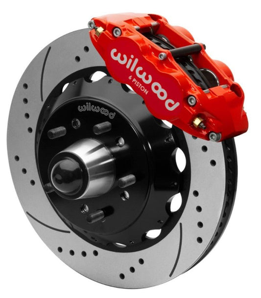 Wilwood Forged Narrow Superlite 6R Front Big Brake Kit 14in Rotors 63-87 C10 - Red — Wilwood