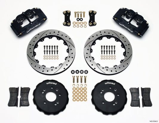 Wilwood FSLI4 Front Hat Kit 13.00in Drilled Nissan 240SX — Wilwood