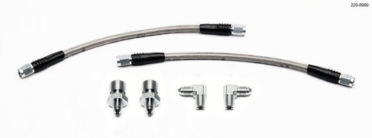 Wilwood GM 1500/2500 Rear (w/13in Rotor) 10in OAL Flexline Brake Hose w/Fittings — Wilwood