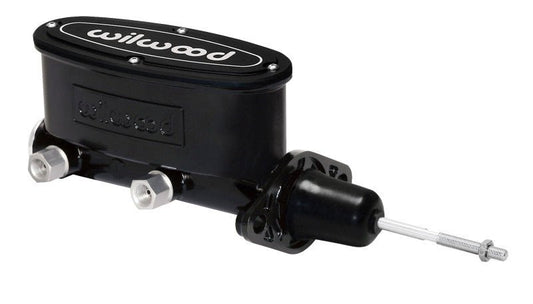 Wilwood High Volume Tandem Master Cylinder - 7/8in Bore Black-W/Pushrod — Wilwood