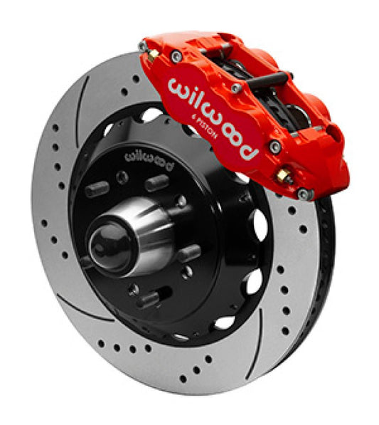 Wilwood Narrow Superlight 6R Front Truck Kit 14.00in Red 88-98 GMC Truck C1500/C2500 — Wilwood