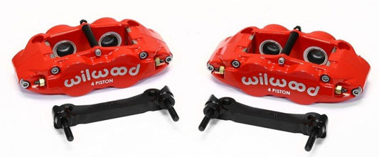 Wilwood Narrow Superlite 4R Rear Caliper & Bracket Kit - Red 97-13 C5/C6 Corvette w/ OEM Rotors — Wilwood