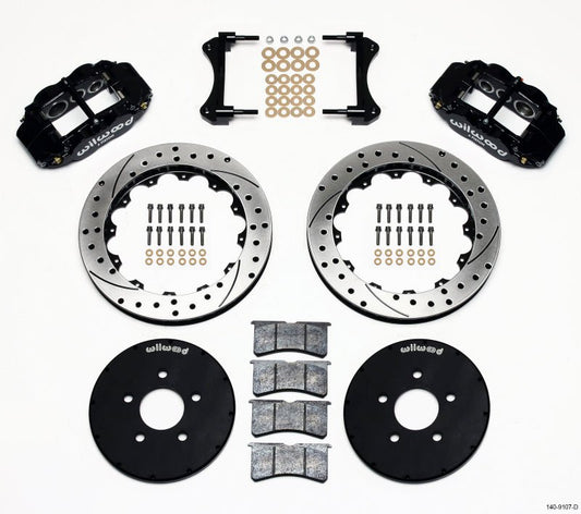 Wilwood Narrow Superlite 6R Front Hat Kit 12.88in Drilled 1994-2004 Mustang — Wilwood