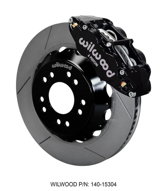 Wilwood Narrow Superlite 6R Front Hat Kit 14.00 63-87 C10 w/ Wilwood Pro Spindles — Wilwood