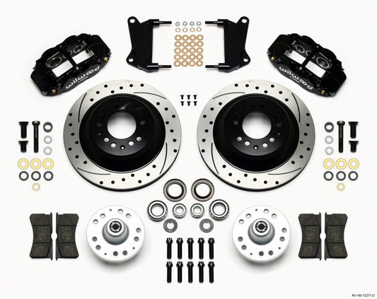 Wilwood Narrow Superlite 6R Front Hub & 1PC Rtr Kit 12.88in Drilled 67-69 Camaro 64-72 Nova Chevelle — Wilwood