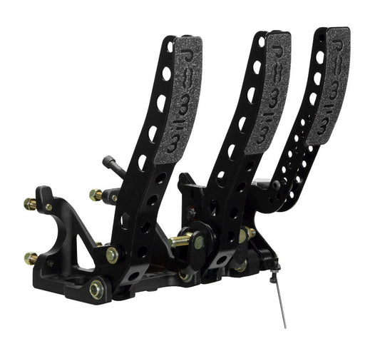 Wilwood Pedal Assembly Floor Mount-Brake Clutch & Throttle w/ Throttle Linkage — Wilwood