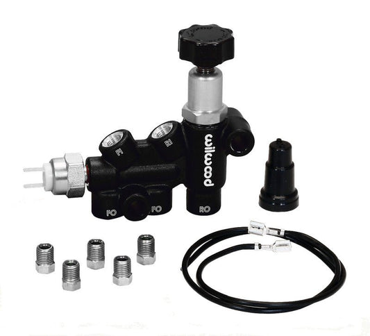 Wilwood Proportioning Valve - Knob Adjust 3/8-24 IF Combo w/ switch — Wilwood