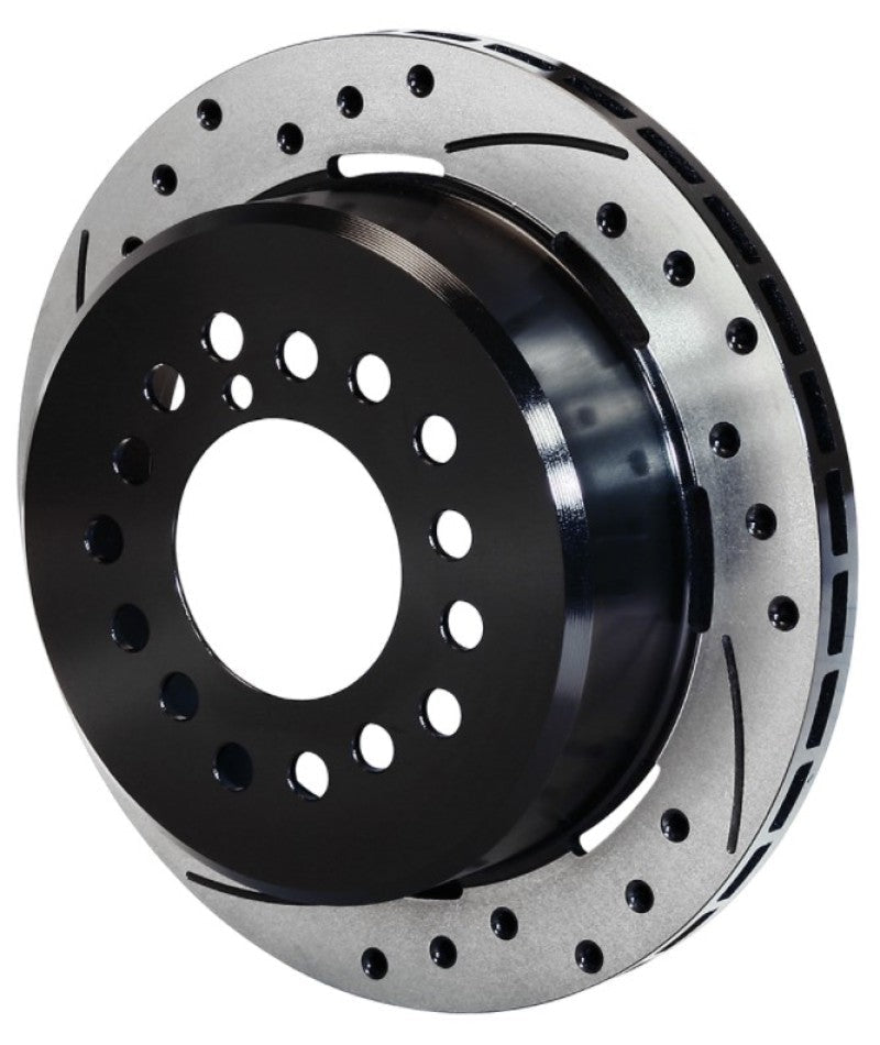 Wilwood Rotor-2.32in Offset-SRP-BLK-Drill-RH 12.19 x .810 - 5 Lug — Wilwood