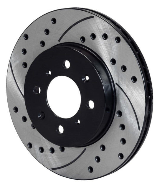Wilwood Rotor-.68in Offset-SRP-BLK-Drill-LH 10.32 x .83 - 4 x 3.93 — Wilwood