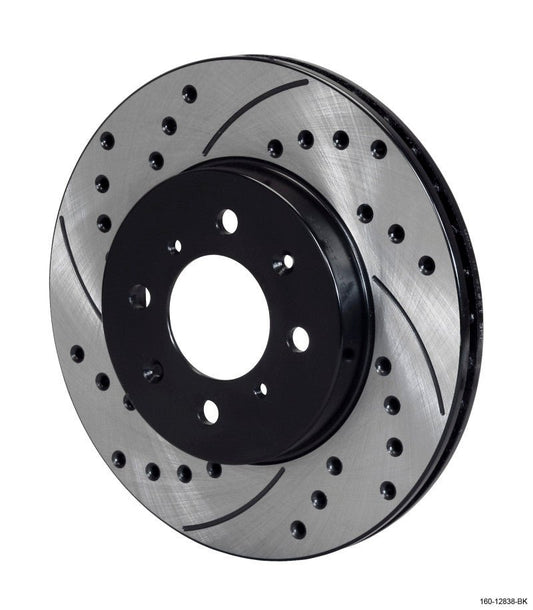 Wilwood Rotor-.68in Offset-SRP-BLK-Drill-RH 10.32 x .83 - 4 x 3.93 — Wilwood