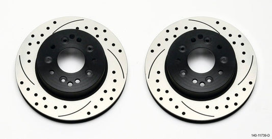 Wilwood Rotor Kit Rear-Drilled 65-82 Corvette C2/C3 (1Pc Rotors) — Wilwood