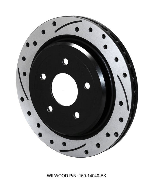 Wilwood Rotor-Rear-SRP-C5/C6 Vette-RH-BLK 12.00 x 1.03 - 5 x 4.75in — Wilwood