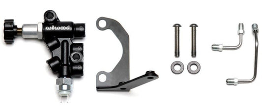 Wilwood Tandem Master Cylinder Mounting Bracket R/H Kit w/ Prop Valve — Wilwood
