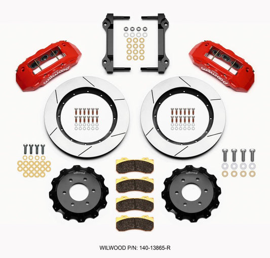 Wilwood TX6R Front Kit 15.50in Red 2010-Up Ford F150 (6 lug) — Wilwood